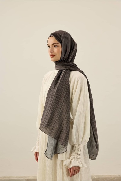 Modakaşmir Linevera Pattern Bamboo Shawl