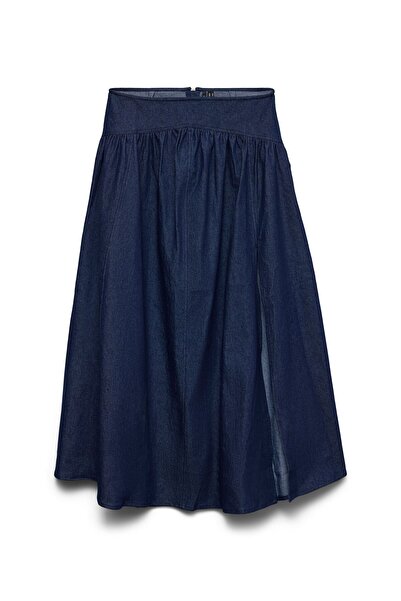 Vero Moda Rock VMLEAH Hohe Taille Langer Rock