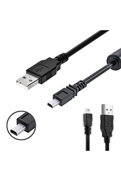 Zoomex Fotoğraf Makinası Kablosu Nikon Uc-e6 / Uc-e16 / Uc-e17 8pin 1.5 Metre