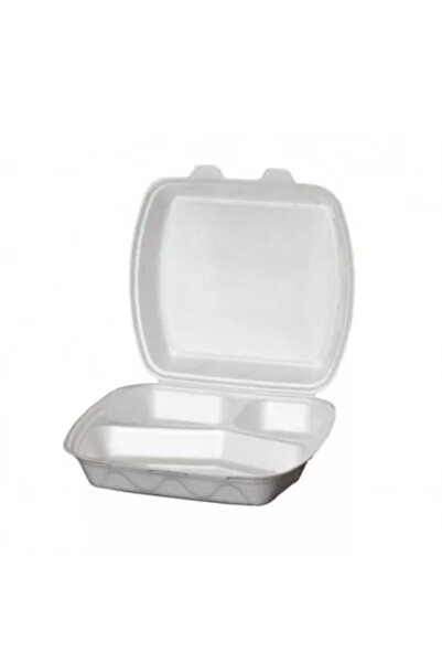 BFG MENU BOX 3 COMPARTMENTS WHITE 50 PCS MB3