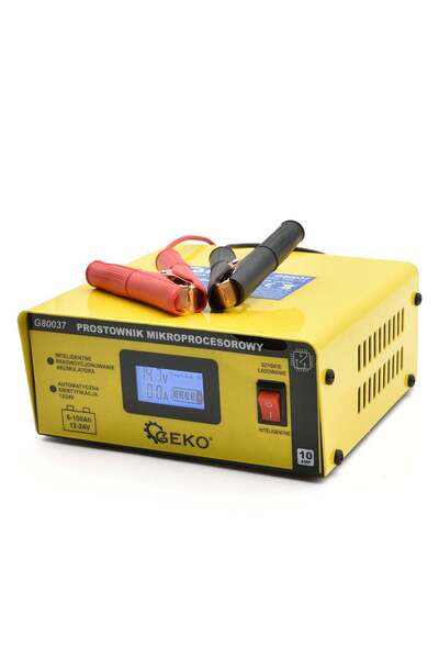 GEKO Φορτιστής Μπαταρίας Με Μικροεπεξεργαστή Και Οθόνη LCD 12/24V 10A Για Μπα...
