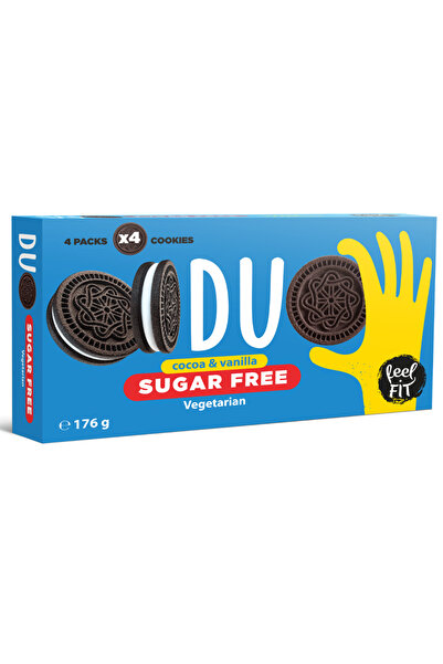 Feel Fit Sugar-free cookies with cocoa & vanilla, 176g