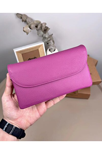 Fil Deri Genuine Leather Magnet Multi-Compartment Women's Bag Wallet 2135