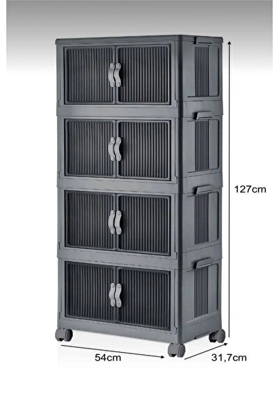 UMBEX PLUS Plastık Dolap Mutfak,Banyo,Ayakkabı,Giyim ve Kilerler İçin Uygundur