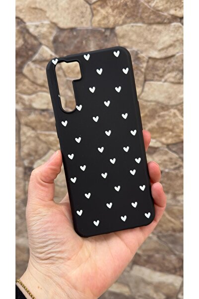 Vip Case حافظة مطاطية كلاسيكية متوافقة مع هاتف اوبو A91 ميني وايت هارت منقوش ...