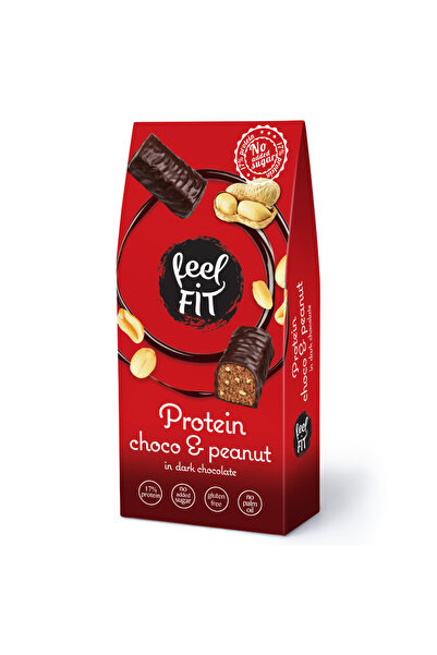 Feel Fit Praline cu ciocolata & arahide, fara zahar adaugat, fara gluten