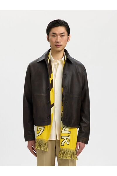 SELECTED Lederjacke 100% Lammleder