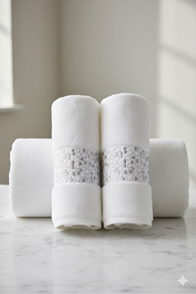 Özdilek Danıela Beyaz 2-Pack Ktl Towel Embroidered-G.Sım