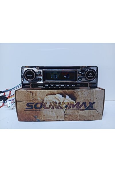 Soundmax SX-MX61CL OTO TEYP BLUETOOTH USB AUX KUMANDA ÇİFT AMFİ ÇIKIŞI