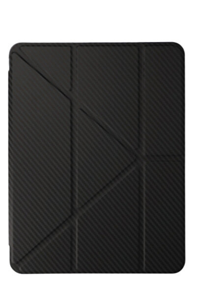 Fuchsia حافظة تابلت ملونة من الكربون قابلة للطي ثلاثي الأبعاد مع حامل قلم، مت...