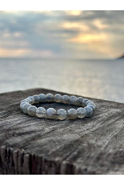 Zodyak Doğal Taş 8 mm Labradorite Stone Men Women Natural Stone Bracelet Aaa ...