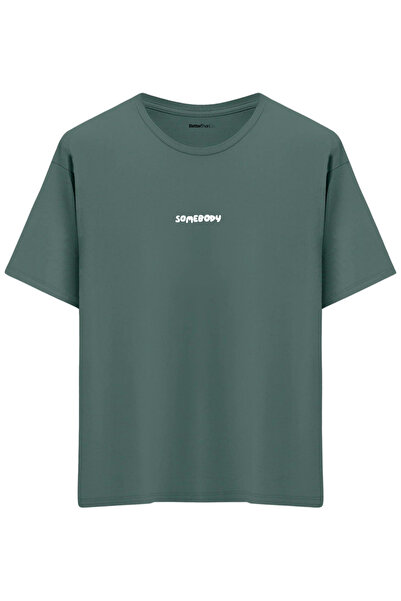 BetterThanCo Somebody Printed Crew Neck Oversized T-Shirt