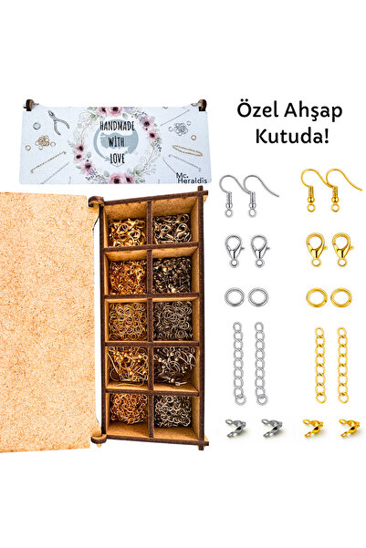 CSG BAZAAR Jewelry Accessories in a 10 Compartment Wooden Box: Jewelry Making...