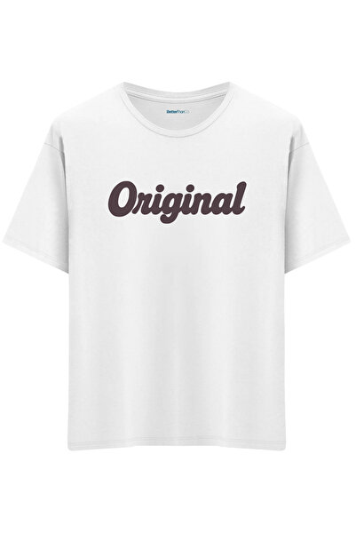 BetterThanCo Original cu imprimeu guler rotund supradimensionat tricou