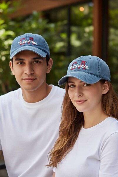 Aware Time Unisex Özle Washed Denim Cap Hat