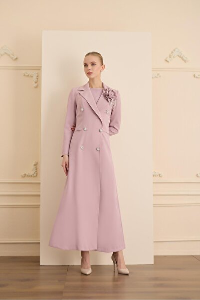 SENNA ROSE STONE DRESS Pudra