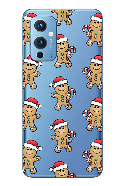 FLAMENKO حافظة هاتف شفافة متوافقة مع ون بلس 9 جيلدريت كوكلي منقوش