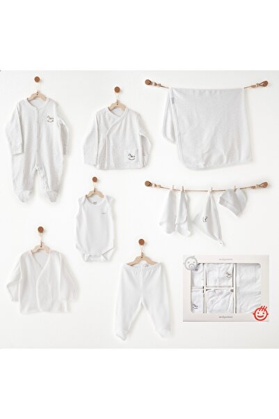andywawa LİMİ unisex bebek nakış detaylı 10 parça hastane çıkışı 0-3ay