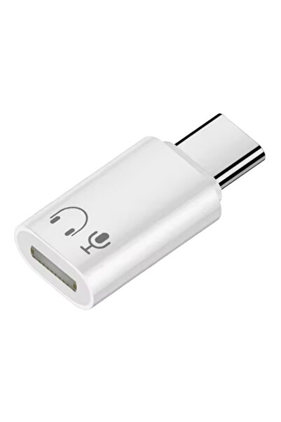 Alfais 6001 Type-C To Lightning 8 Pin Ses ve Kulaklık Çevirici Dönüştürücü Ad...