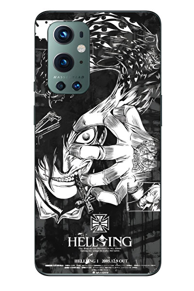 FLAMENKO One Plus 9 Pro Compatible Anime Patterned Transparent Phone Case