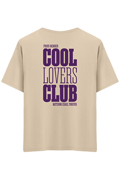 BetterThanCo Clubul Iubitorilor Cool cu imprimeu guler rotund supradimensiona...