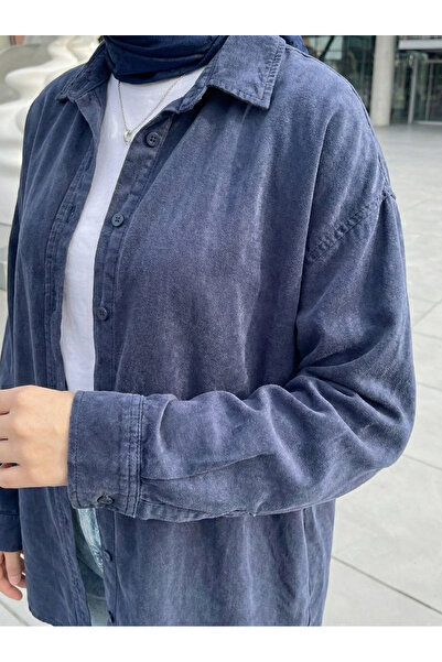 Foremia Arka Roba Detay Tunik-Lacivert