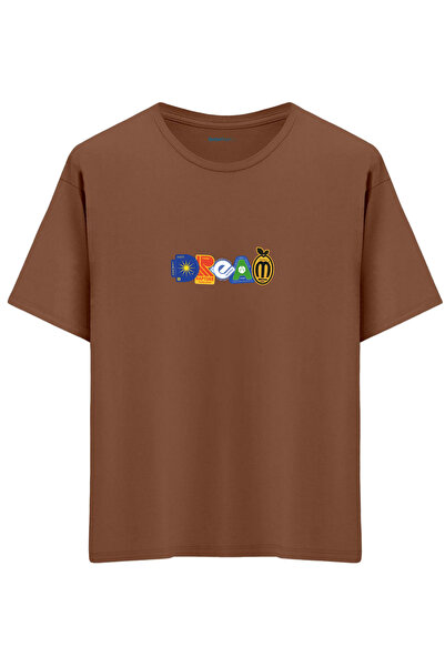 BetterThanCo Μπλουζάκι Dream με τύπωμα Crew Neck oversized