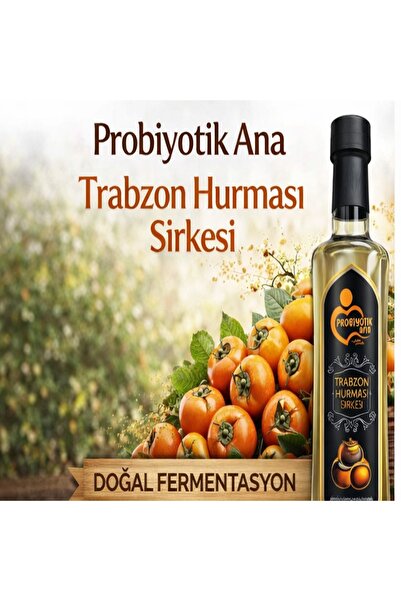 Trabzon HurmasıSirkesi 500 ml Doğal , Katkısız, Pastörize Edilmemiş, Pestisit İçermez