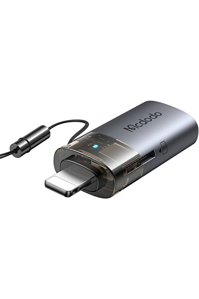 Mcdodo USB-A to Lightning Adapter, with OTG Function, TF Reader, Lanyard - (O...
