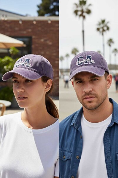 Aware Time Unisex Özle Washed Denim Cap Hat