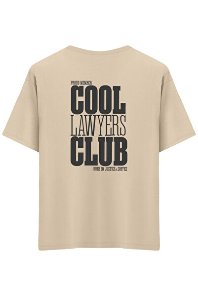 BetterThanCo Clubul Avocaților Cool cu imprimeu guler rotund supradimensionat...