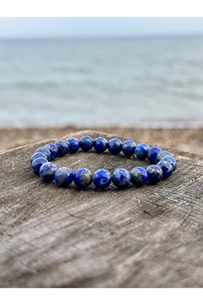 Zodyak Doğal Taş سوار من حجر اللازورد الطبيعي للرجال والنساء مقاس 8 مم بجودة Aa
