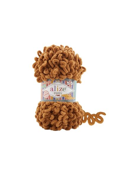 Alize Puffy Fine Hand Knitting Yarn 179 / 5 Pieces