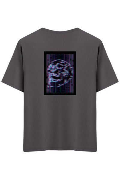 BetterThanCo Neon Štampano okrugla kragna Oversize kroj T-shirt