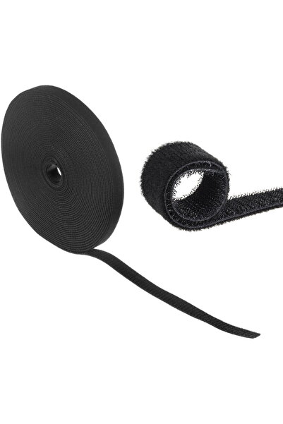Maclean Organizator de cablu , bandДѓ, velcro, faИ›Дѓ-verso, 20mm*15.3m, negr...