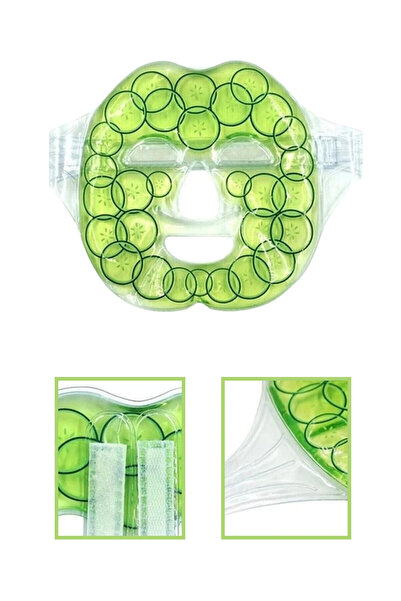 AYMELEK قناع الوجه بالجل البارد والساخن من سالاتاليك منقوش قناع الاسترخاء بالثلج