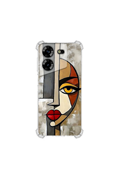 PrintiFy حافظة حماية للزوايا متوافقة مع هاتف Tecno Pova 5 بتصميم Aether Solvi...