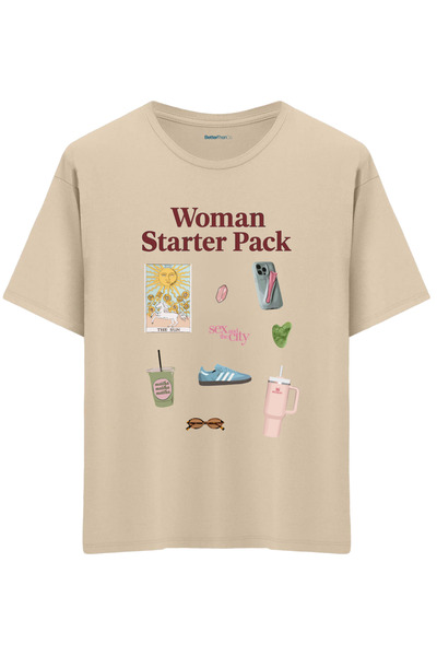 BetterThanCo Pachet de pornire pentru femei cu imprimeu guler rotund supradim...