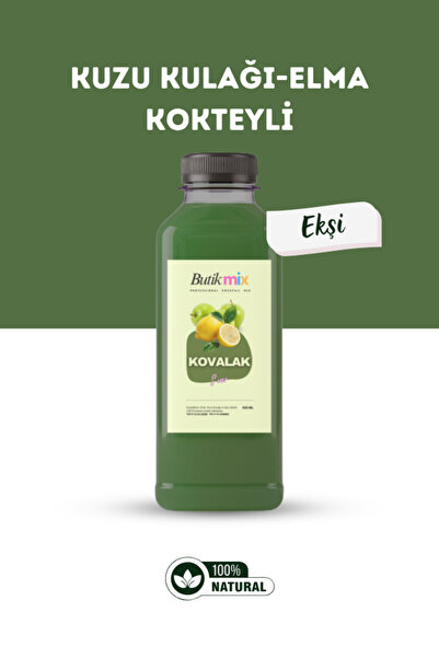 butik içki Kovalak Hazır Kokteyl Karışımı 500ml - (Kuzu Kulağı-Elma-Limon)
