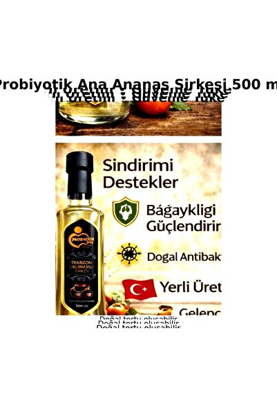Doğal Ananas Sirkesi 500 ml – Katkısız, Pastörize Edilmemiş