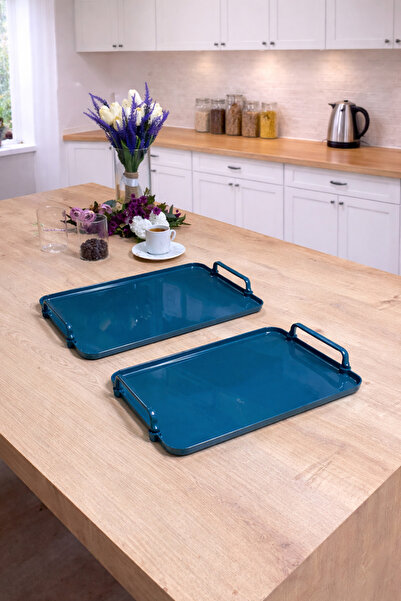 Zucci Home Aurora Eucalyptus Opaque 2-Piece Serving Tray |   Durable Presenta...