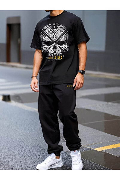 Rayan & Hoor Style مجموعة ملابس رياضية علوية وسفلية مكونة من مطبوع قطع خاصة