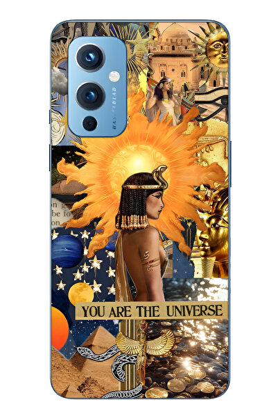 FLAMENKO حافظة هاتف شفافة متوافقة مع ون بلس 9 كليوباترا منقوش