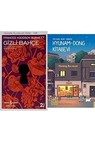 TÜRKİYE İŞ BANKASI KÜLTÜR YAYINLARI gizli bahce+hyunam dong kitapevi=(2kitap)