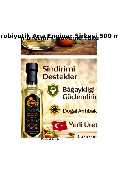 Enginar Sirkesi 500 ml | Doğal , Katkısız, Pastörize Edilmemiş, Pestisit İçermez,