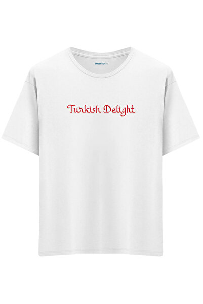 BetterThanCo تي شيرت تركي ديلافت مطبوع بيسكل كول يور سايز