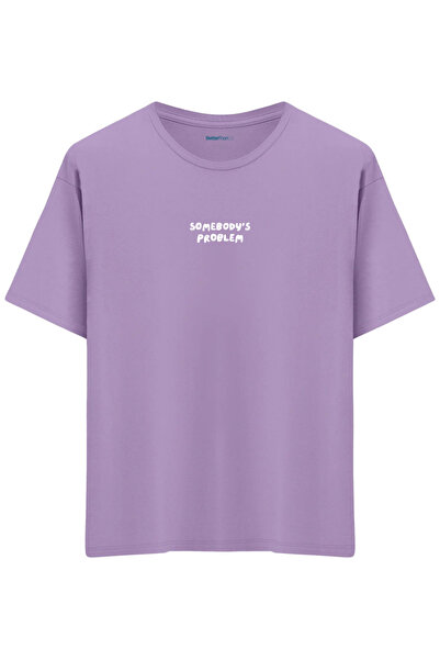 BetterThanCo Problema al unei persoane cu imprimeu guler rotund supradimensio...