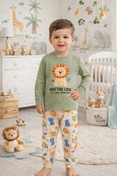 Pico Baby Boy's / 100% Cotton / Patterned / Long-Sleeved / Top and Bottom Paj...
