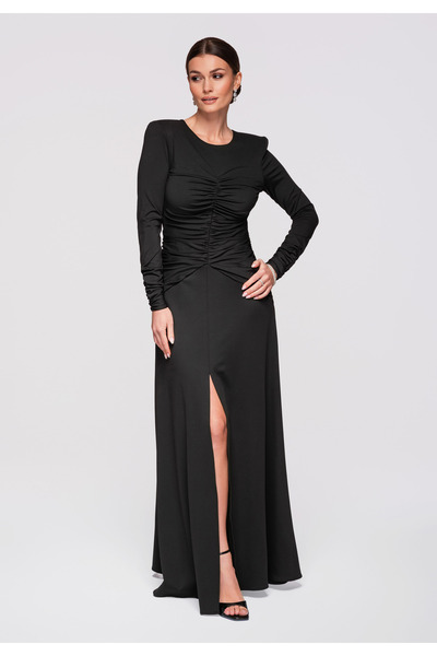 Larica OMBRE Women's Elegant Evening Dress LA-OM-DLR272 Black - Special Occas...