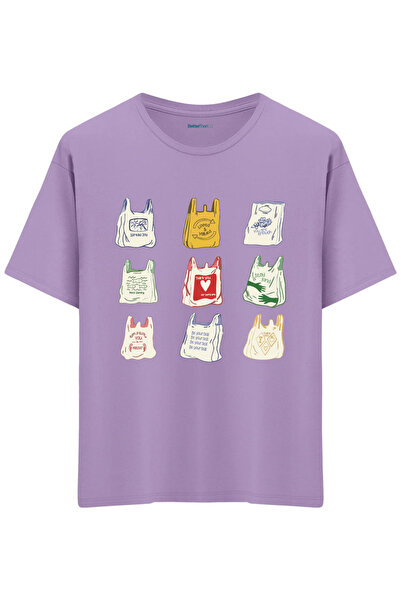 BetterThanCo Τσάντες με τύπωμα Μπλουζάκι με λαιμόκοψη oversized